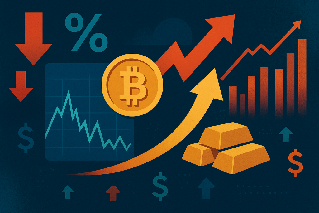 Fed Rate Cut: Short-Term Volatility, Long-Term Boost for Bitcoin, Gold, and Stocks U.S. Federal Reserve interest rate cut impact on Bitcoin, gold, and stock markets