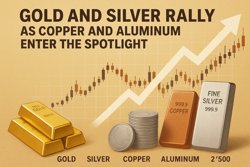 Gold and Silver Rally as Copper and Aluminum Enter the Spotlight Gold, silver, copper, aluminum rally