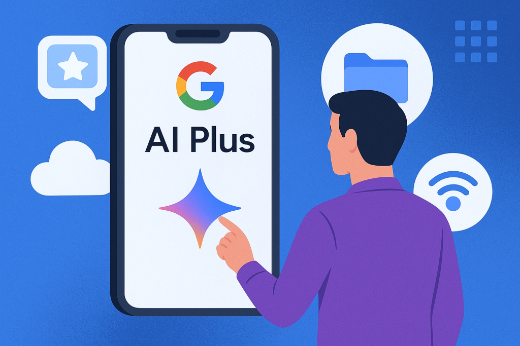 Google Launches AI Plus Subscription in Ukraine with Expanded Gemini Tools Access Google AI Plus subscription interface on Gemini platform with creative tools