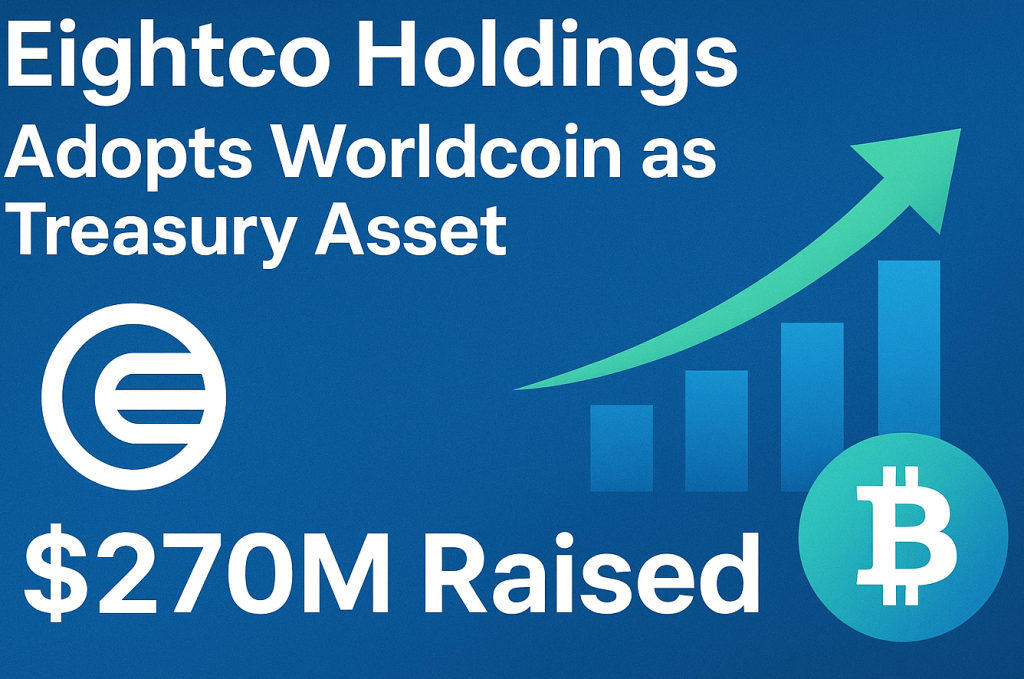 Eightco Holdings Raises $270M to Adopt Worldcoin as Treasury Asset