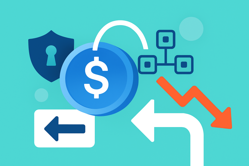 Stablecoin transaction reversibility and security illustration