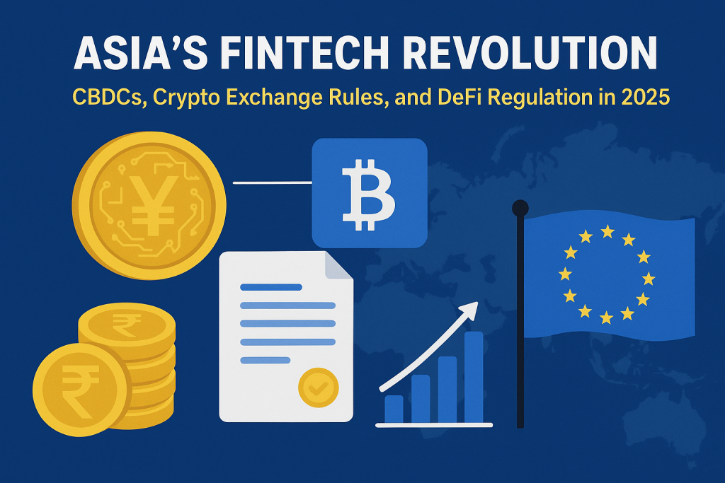 Asia’s Fintech Revolution: CBDCs, Crypto Rules, and DeFi Regulation in 2025