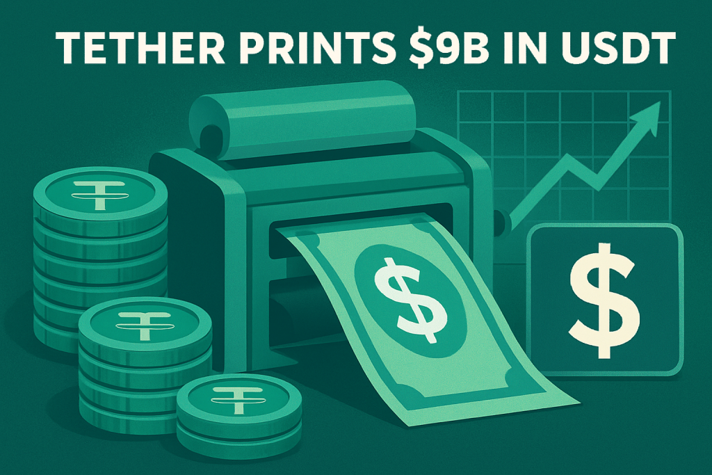 Tether Prints Record $9B in USDT Amid Market Volatility Tether stablecoin issuance hits record high in September