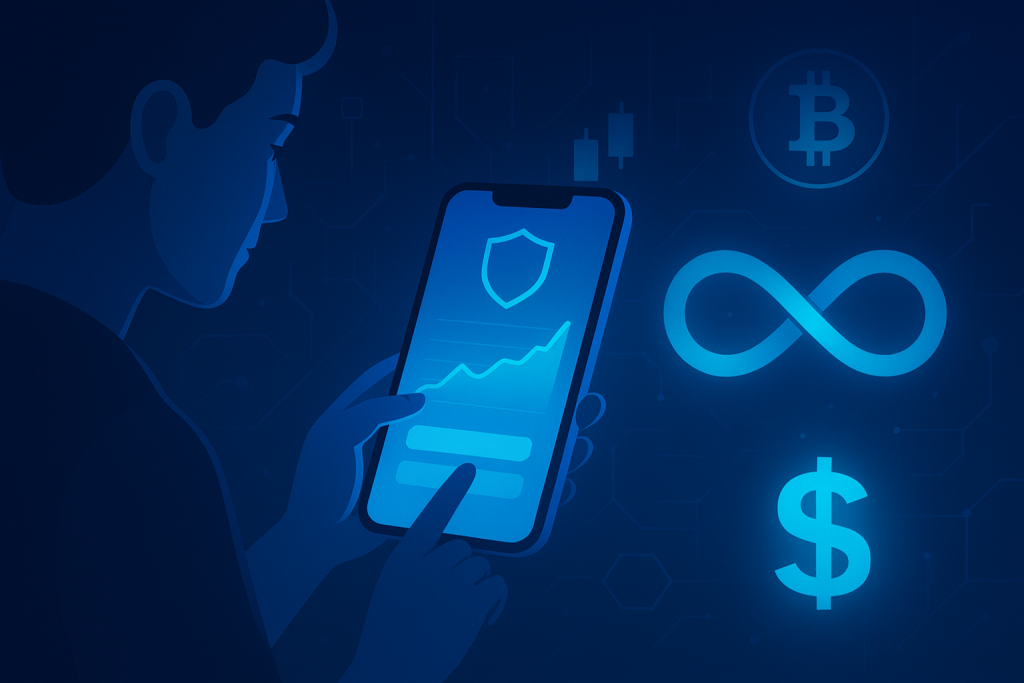 Trust Wallet Introduces Perpetual Futures Trading Directly in the App Trader using Trust Wallet app for decentralized futures trading
