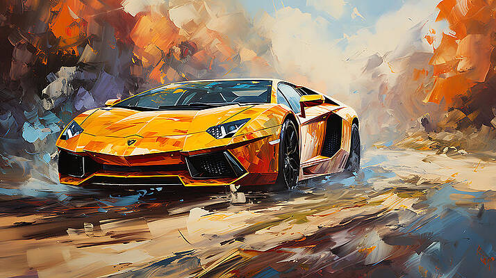 Lamborghini Launches Collectible NFT Stickers on TON Blockchain Lamborghini collectible NFT stickers on TON blockchain in a digital, futuristic style.