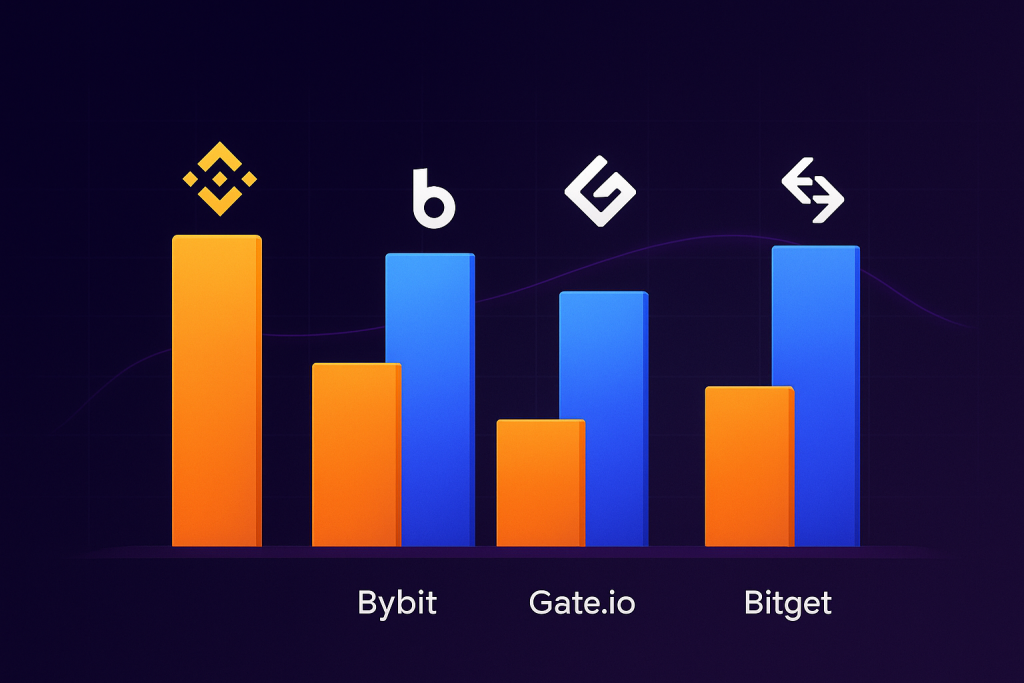 Spot Trading Volume on Centralized Exchanges Dropped to $1.67 Trillion in September Crypto exchange spot volume comparison chart for September 2025