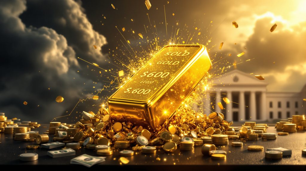 Gold Breaks Above $4,300 as Dollar Weakens — What It Means for Crypto Investors Gold price surges above $4,300 amid weak dollar and rate cut expectations