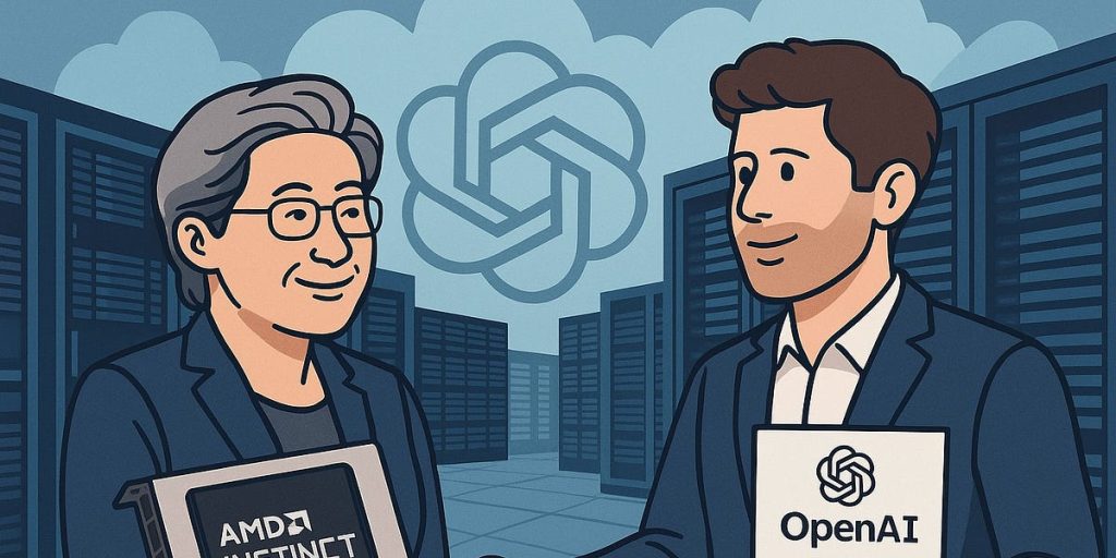 AMD and OpenAI Sign Landmark $100B AI Chip Deal to Boost Next-Gen Infrastructure AMD and OpenAI sign $100B AI chip partnership