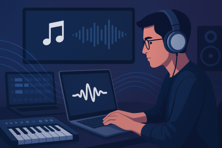 AI-generated music from text and audio prompts