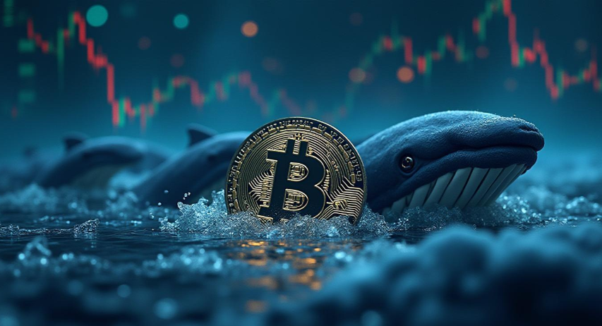 Bitcoin Whales Sell 17,500 BTC Amid Market Downturn Bitcoin chart showing market dip amid whale selling