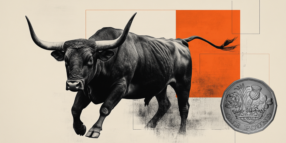 UK Gilts Rally on Expectations of Fiscal Tightening UK government bonds with declining yields on a market graph