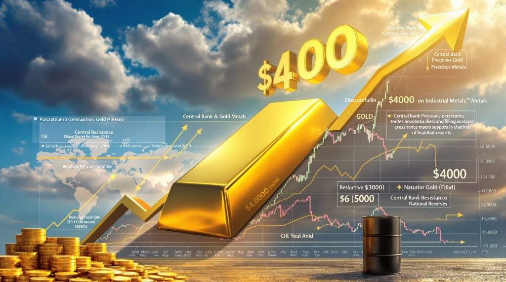 Gold Hits Record $4,000 as Bond Yields Stir — What It Means for Crypto Gold price hits record high as bond yields fluctuate