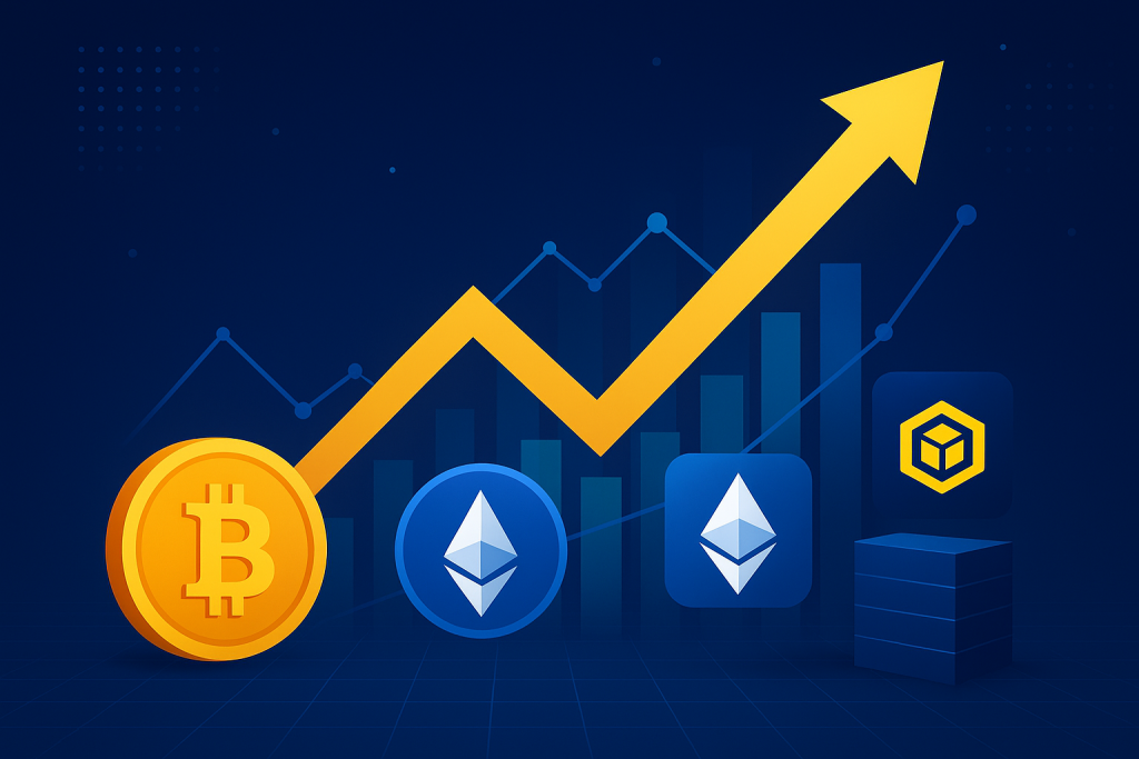 Hyperliquid and BNB Chain Lead Annual Fee Revenue Growth Among Blockchains Blockchain networks growth and fee revenue trends visualization