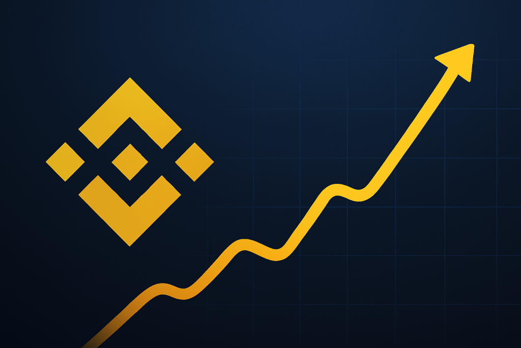 BNB Market Cap Hits Record High Above $169 Billion BNB price chart showing record-breaking market cap surge