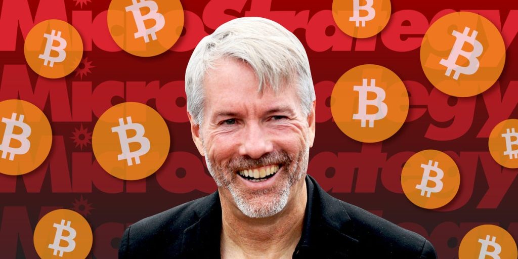 Michael Saylor Calls Bitcoin the Foundation of a New Global Financial System Michael Saylor presenting Bitcoin as the foundation of the future financial system