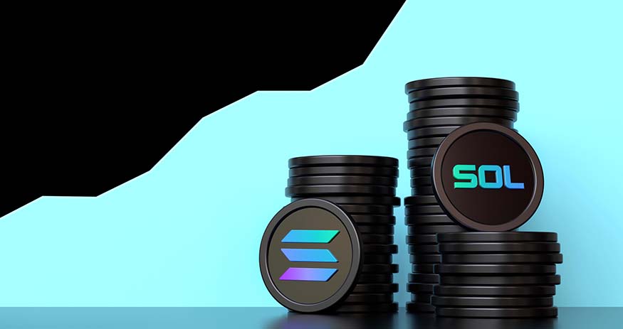 Major Solana Investments: Can SOL Hit $300 by Year-End? Solana logo with bullish chart showing price growth potential