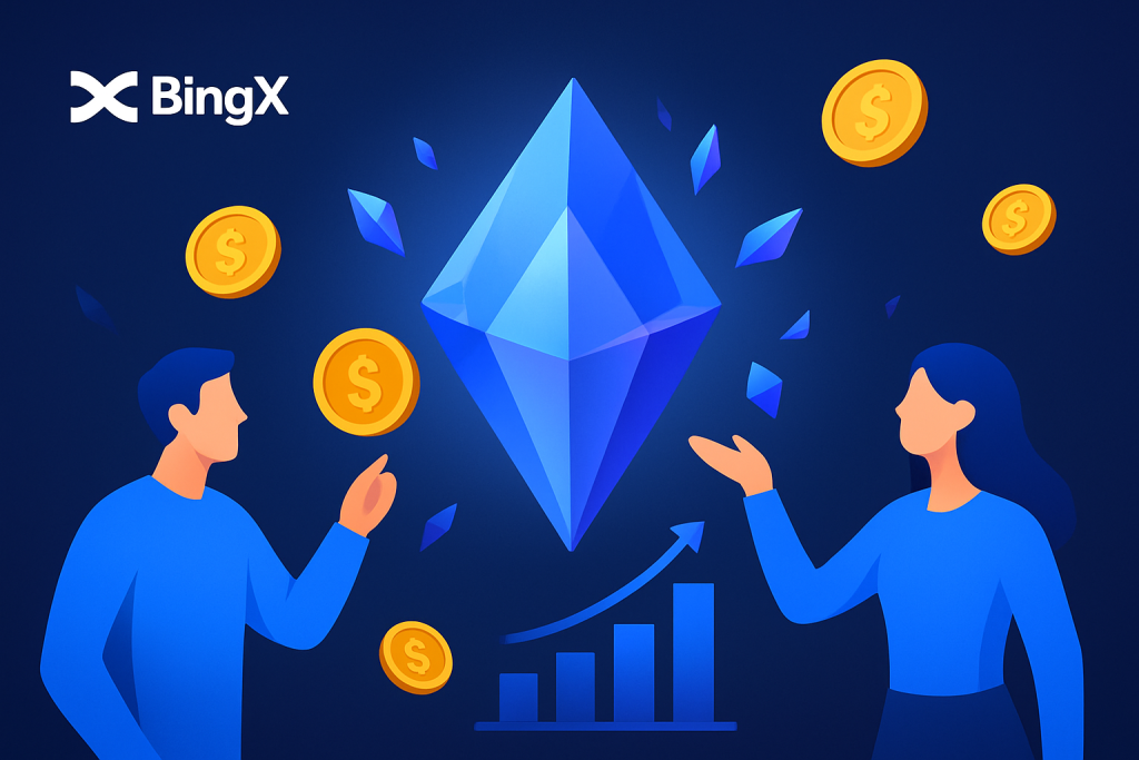 BingX Shards program rewards for active crypto traders