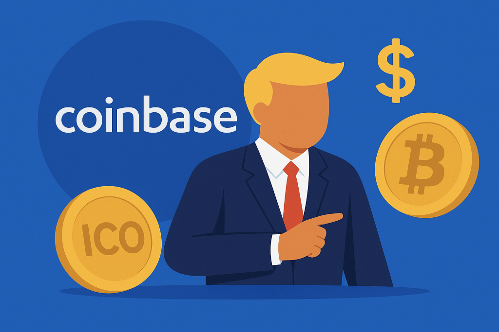 Coinbase Unveils New ICO Platform with Investor Protection Measures Coinbase ICO platform launch illustration