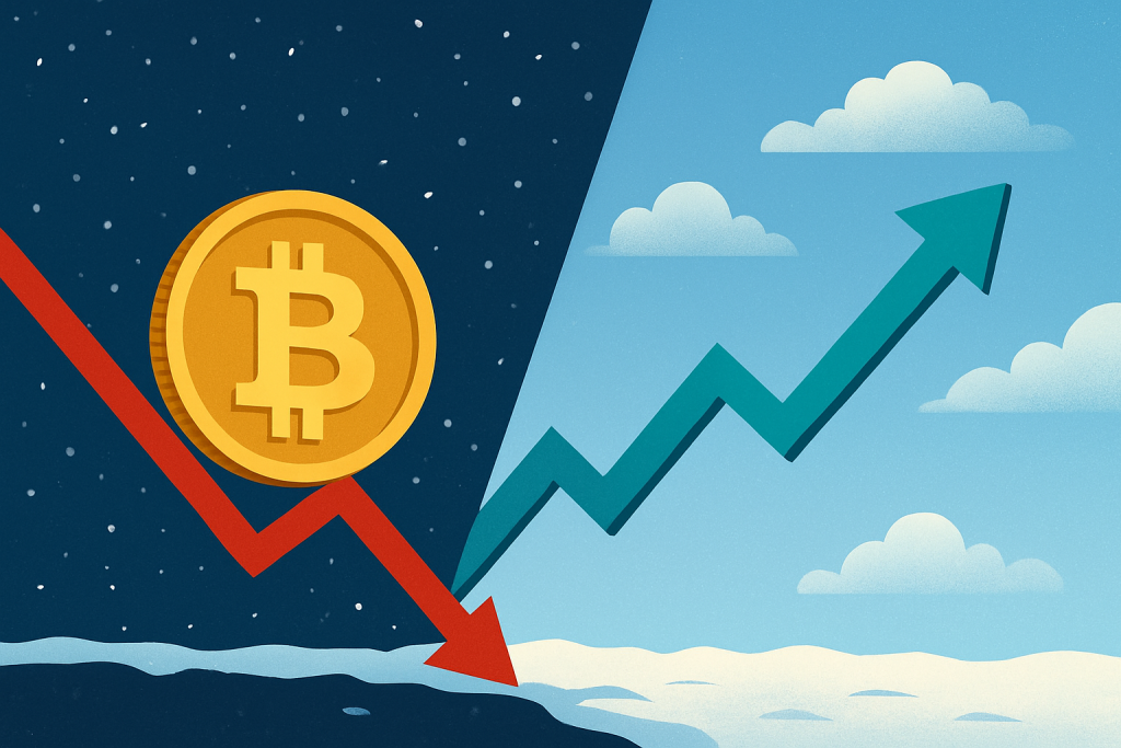 When Will the Crypto Winter Begin? Analyst from Bitget Research Shares His View Bitcoin market cycle illustration showing decline and recovery