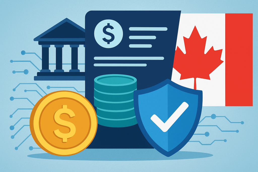 Canada Outlines Plans to Regulate Stablecoins Canadian stablecoin regulation concept with digital finance elements