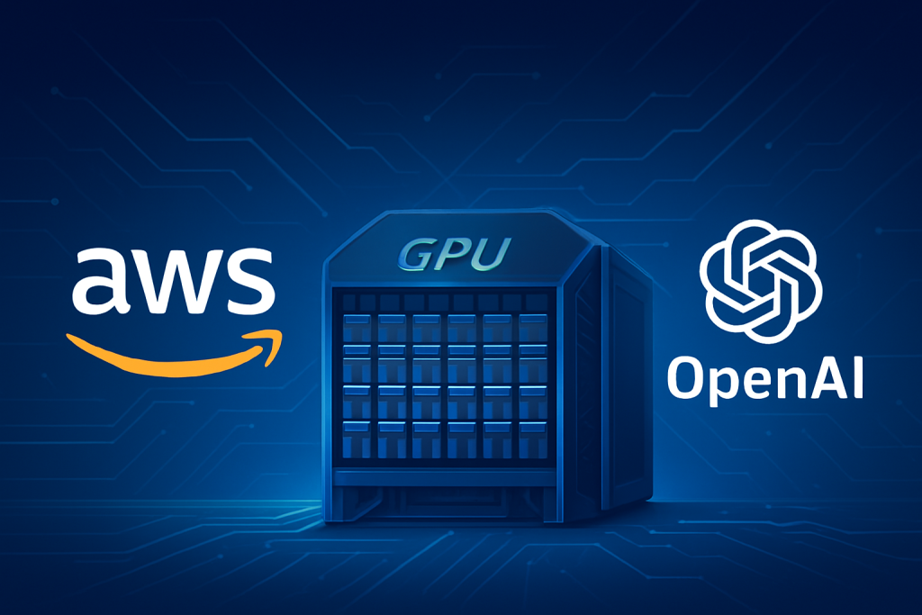 AWS and OpenAI partnership to scale advanced AI infrastructure with massive GPU clusters.