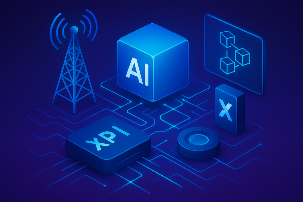 Futuristic fusion of AI, blockchain, and telecom technologies