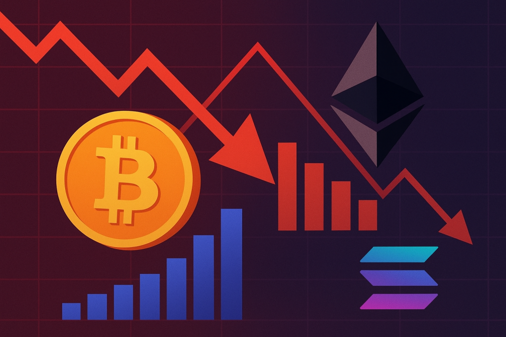 Graph showing cryptocurrency ETF outflows and inflows