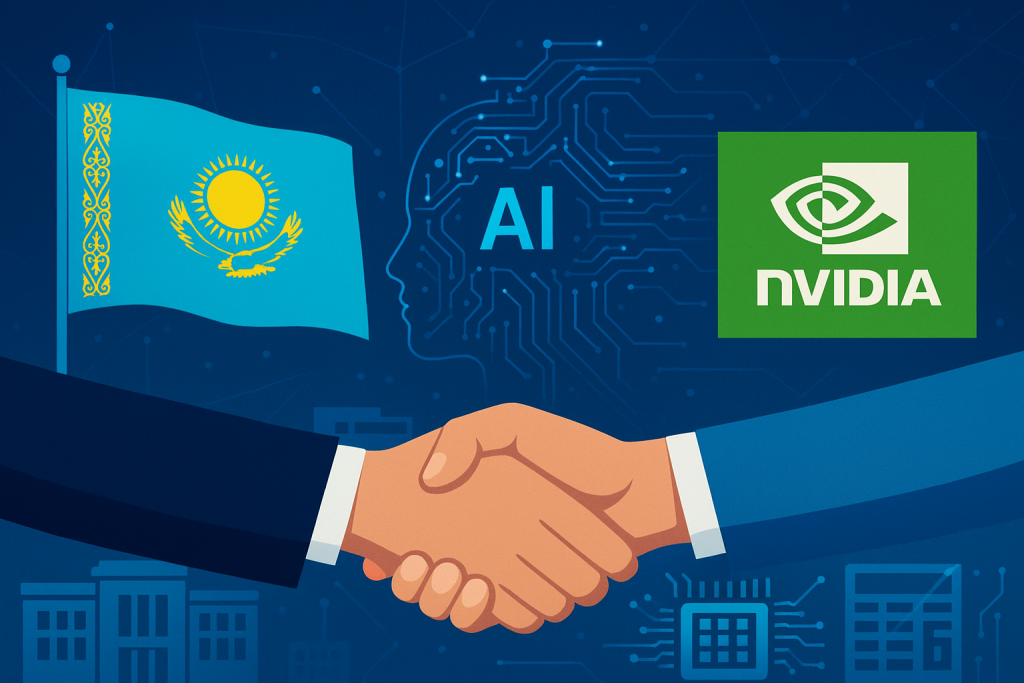 Nvidia–Kazakhstan AI partnership illustration