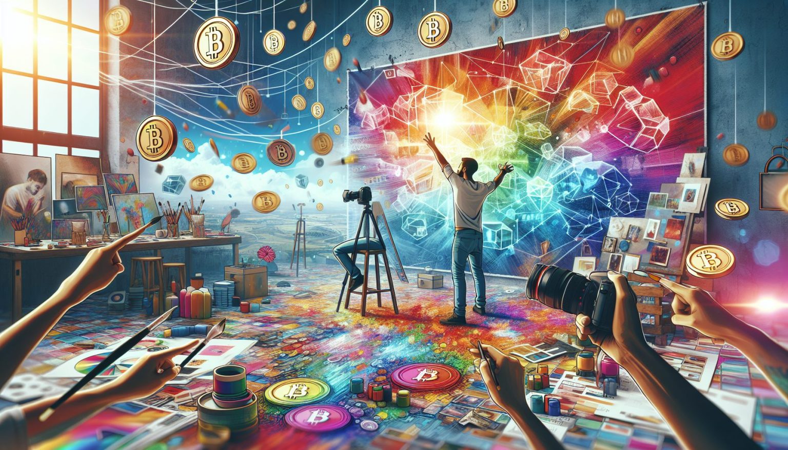 Rare collectible items with digital blockchain overlay