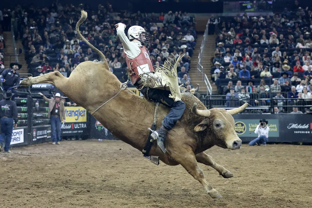 Paramount+ Lands Exclusive 5-Year Deal with PBR’s “Unleash the Beast” Paramount+ streaming logo with bull riding action shot