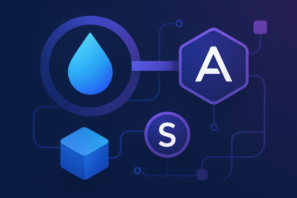 Unified liquidity concept visualized for the 1inch Aqua protocol
