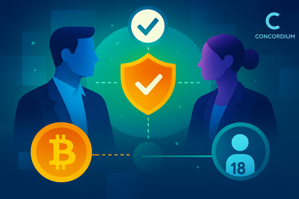 Bitcoin.com and Concordium partnership for age-verified stablecoin payments using blockchain technology