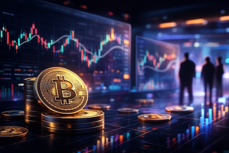 Bitcoin whales selling amid market volatility, crypto trading dynamics.